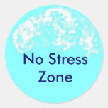 blue circle, No Stress Zone Sticker
