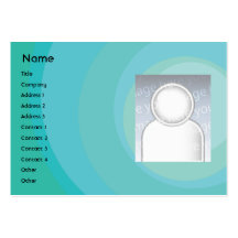 Blue Circle Shades - Chubby Business Cards