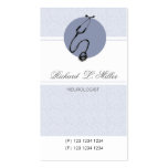Blue Circle Stethoscope Business Card Template