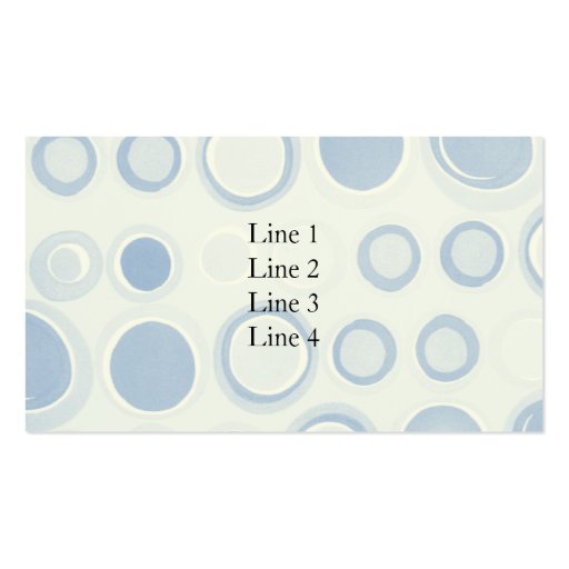Blue Circles Business Card (front side)