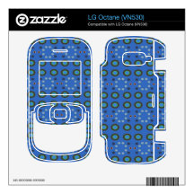 Blue Circles Dots Pattern LG Octane Decals