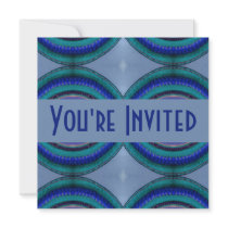 blue circles invitations