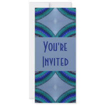 blue circles invitations