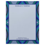 blue circles personalized letterhead