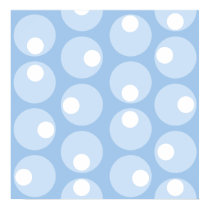 Blue Circles Poster posters