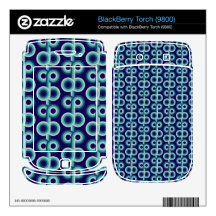 Blue circles skin for BlackBerry
