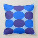 Blue Circles theme Pillow Cushion