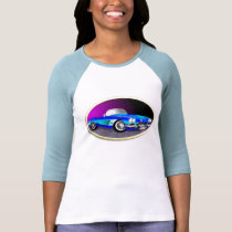 BLUE CLASSIC CORVETTE t-shirts