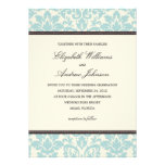 BLUE CLASSY DAMASK | WEDDING INVITATION