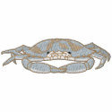 Blue Claw Crab embroidered shirts