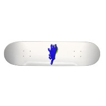 Blue Clawed Dragon Cute Skate Decks