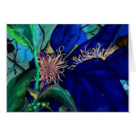 Blue Clematis Greeting Card