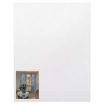 Blue Clematis in studio of the artist Anna Ancher Customized Letterhead