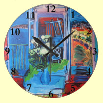 Blue Clock wall clocks