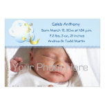 Blue Cloud Moon Baby Announcement