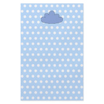 Blue Cloud on Blue and White Polka Dots. Flyers