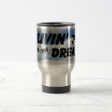 Blue Cloud Travel Mug by cloudbunnys Blue Cloud Travel Mug