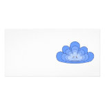 Blue Cloud with Smile on White. Photo Cards