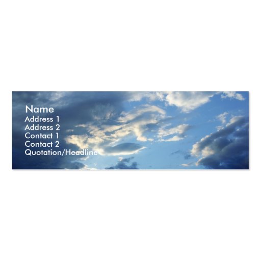 Blue Clouds Business Cards