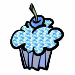 blue clouds cupcake