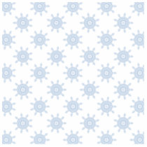 Blue Cog Wheels. Fractal Circles Pattern. Acrylic Cut Out