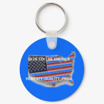 BLUE COLLAR AMERICAHONESTY-QUALITY-PRIDE keychains