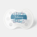 Blue Colored Squares pacifiers