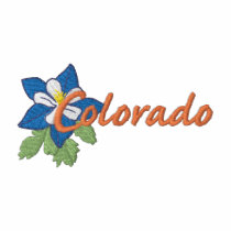 Blue Columbine embroidered shirts