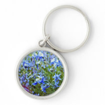 Blue Columbines - Flowers Key Chain