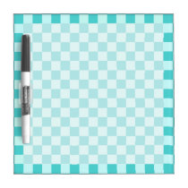 Blue Combination Diamond-Checkerboard Dry Erase Whiteboards