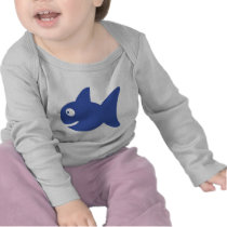 blue comic fish t-shirts by Tomaniac blue comic fish t-shirts