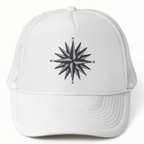 Blue Compass Rose Hat
