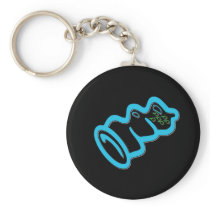 Blue Condom Keychain