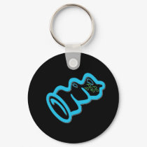 Blue Condom keychains