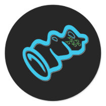 Blue Condom stickers