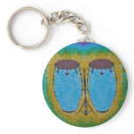 Blue Conga Drums Tie Dye keychains