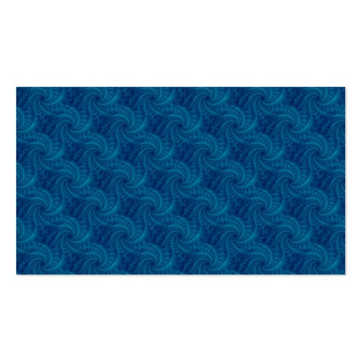 Blue Contrail Spiral Card Business Cards (back side)
