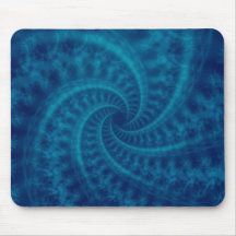 Blue Contrail Spiral Mousepad