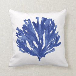 Blue Coral Pillow