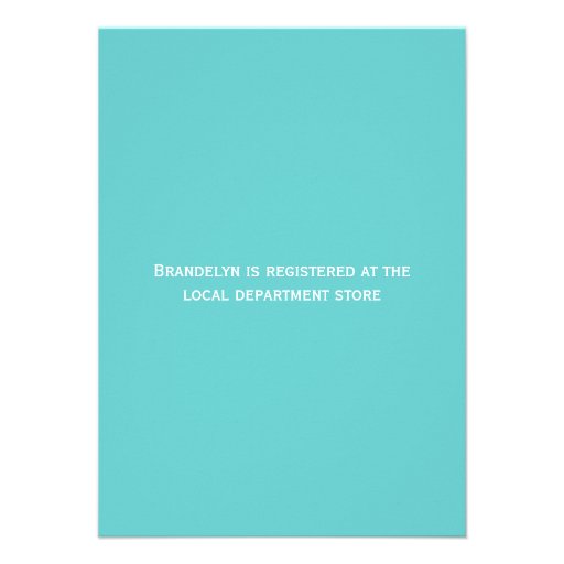 Blue Coral Reef Seahorse Bridal Shower Invitations