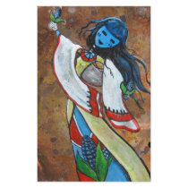 Blue Corn Maiden Stationery Design