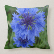 Blue Cornflower throwpillow