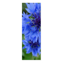 Blue Cornflower Bookmark business cards