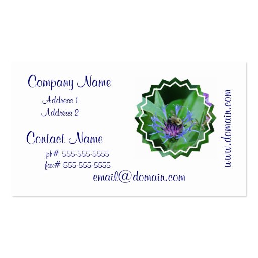 Blue Cornflowers Business Cards