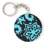 Blue cornucopia key chain