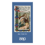 (blue) corporate vintage the Lord bless thee Photo Card