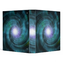 Blue Cosmic Twirl 3 Ring Binders