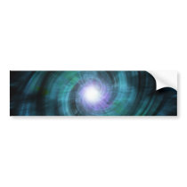 Blue Cosmic Twirl Bumper Stickers