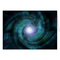 Blue Cosmic Twirl Greeting Cards