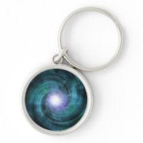 Blue Cosmic Twirl Key Chains